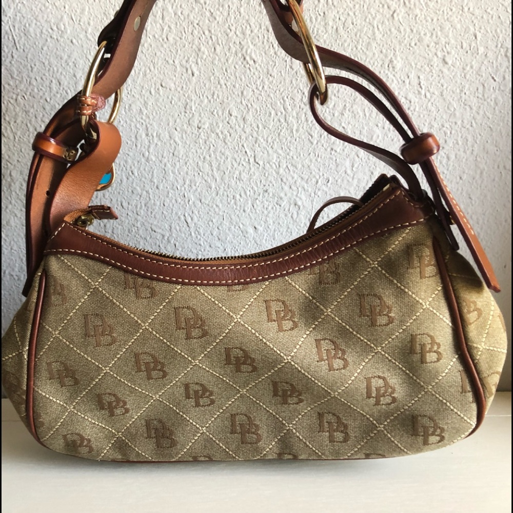 Dooney & Bourke Tan Signature Canvas Hobo